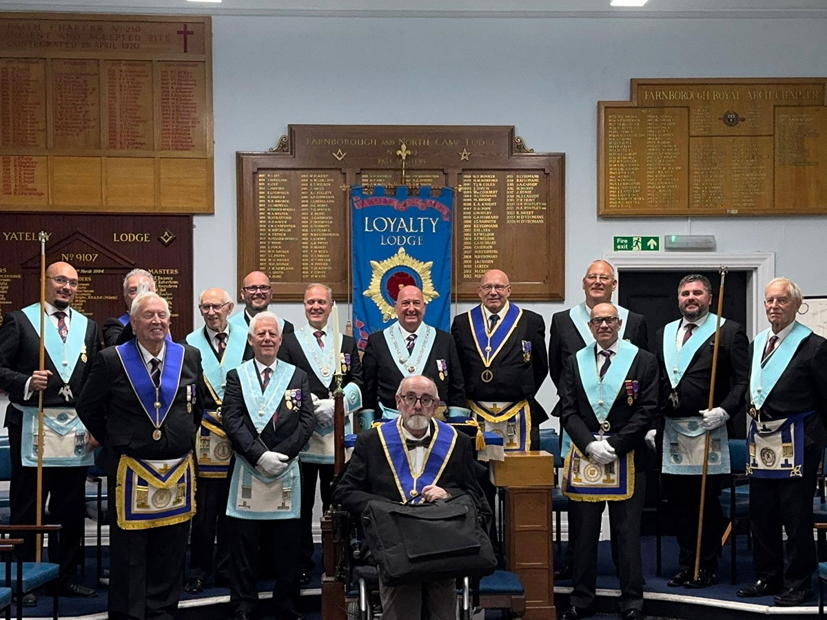Master and officers of Loyalty Lodge No. 7154